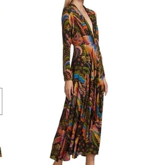 Farm Rio Macaw Island Maxi Dress - Size‎ Medium - Picture 4 of 7